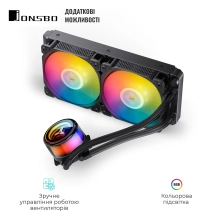 Купити Система рідинного охолодження JONSBO TW7-240 ARGB Black (Intel LGA1700/1200/115X/2011 AMD AM4/AM5/4PIN PWM) - фото 4