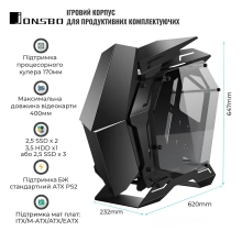 Купити Корпус JONSBO MOD-3 Black - фото 2