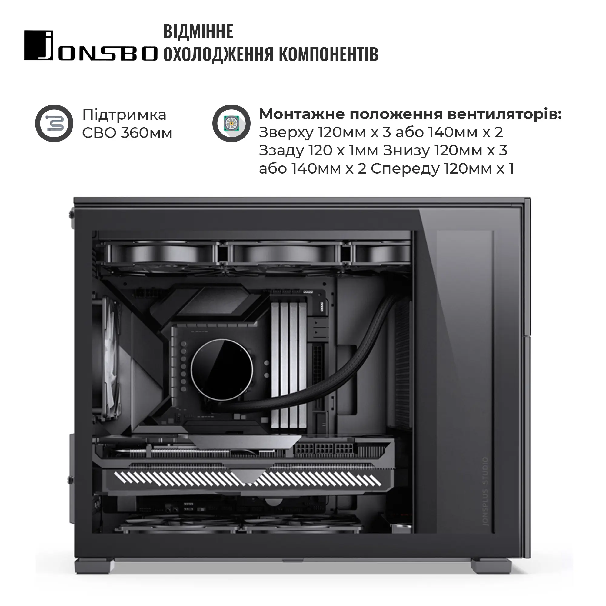 Купити Корпус JONSBO D31 MESH SC Black - фото 3