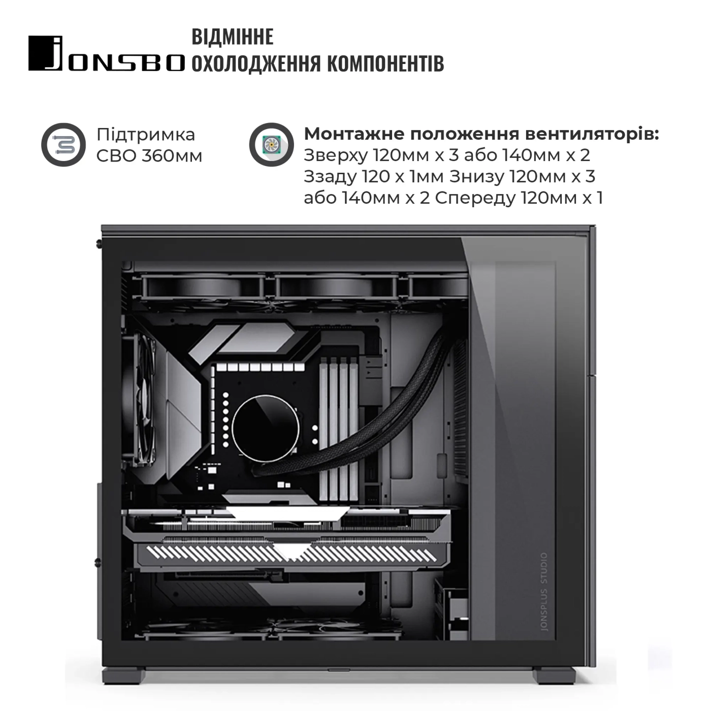 Купить Корпус JONSBO D41 MESH Black - фото 3
