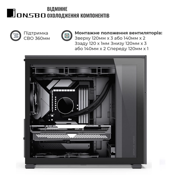 Купить Корпус JONSBO D41 MESH Black - фото 3