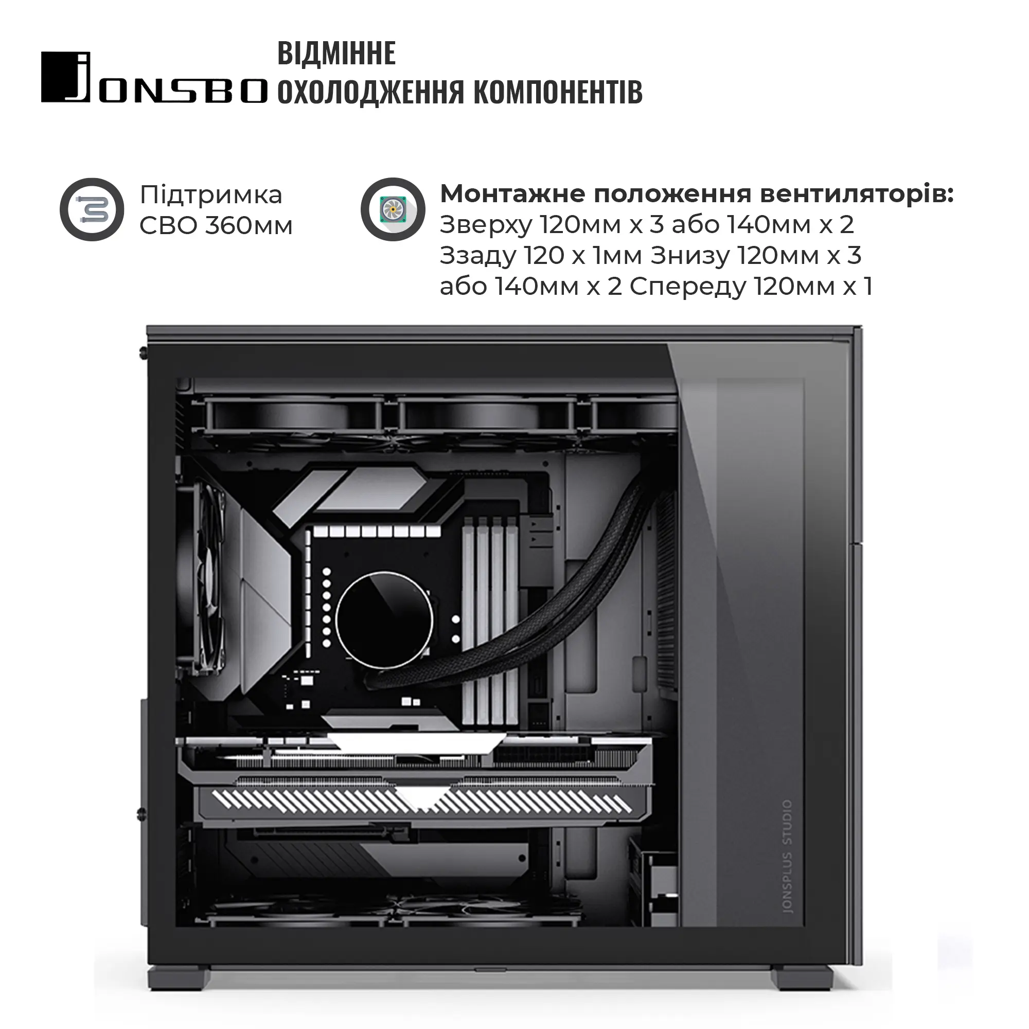 Купить Корпус JONSBO D41 MESH Black - фото 3
