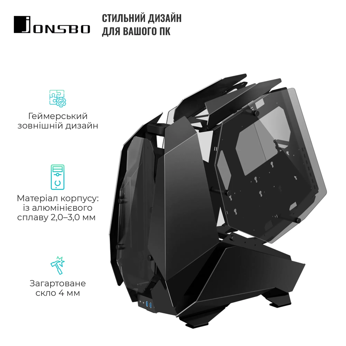 Купити Корпус JONSBO MOD5 Black - фото 2