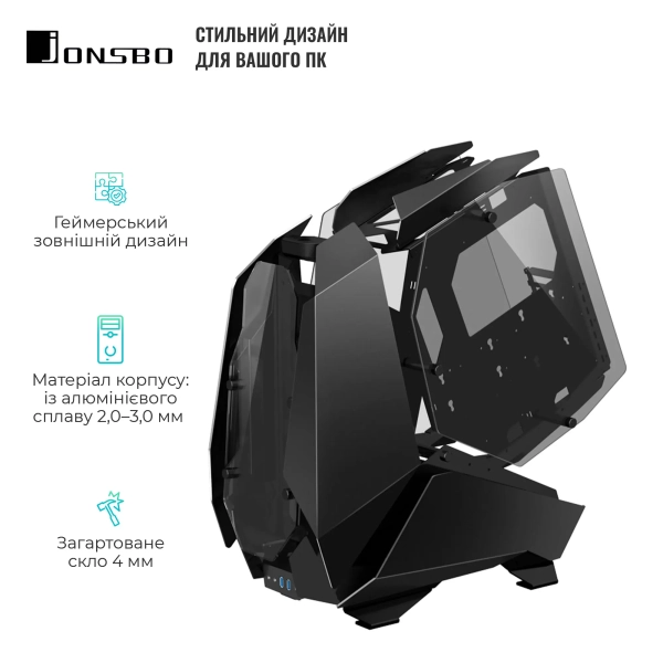 Купити Корпус JONSBO MOD5 Black - фото 2