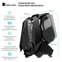 Купити Корпус JONSBO MOD5 Black - фото 3