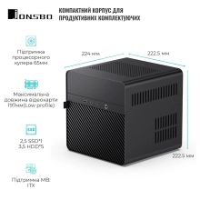 Купити Корпус JONSBO N2 Black - фото 3