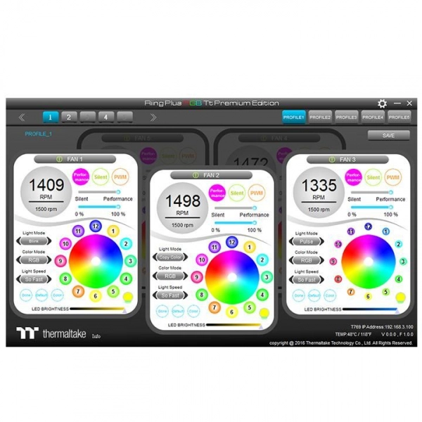 Купити Набір вентиляторів Thermaltake Riing Plus 12 RGB Radiator Fan TT Premium Edition (3-Fan Pack) (CL-F053-PL12SW-A) - фото 5