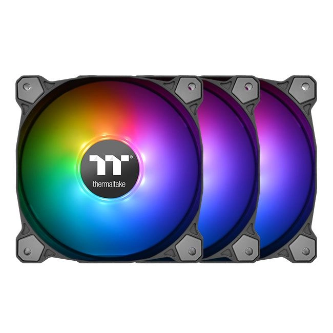 Купити Набір вентиляторів Thermaltake Pure 14 ARGB Sync Radiator Fan TT Premium Edition (3-Fan Pack) (CL-F080-PL14SW-A) - фото 1