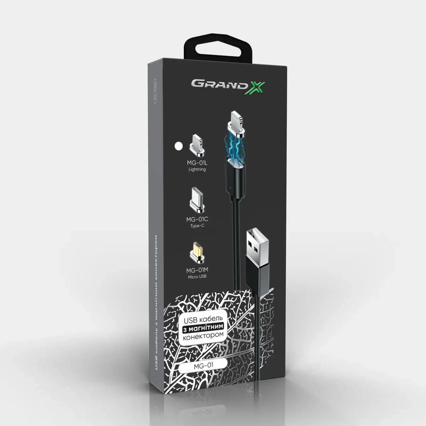 Купити Кабель Grand-X USB-Lightning магнітний MG-01L BOX (MG-01L) - фото 5
