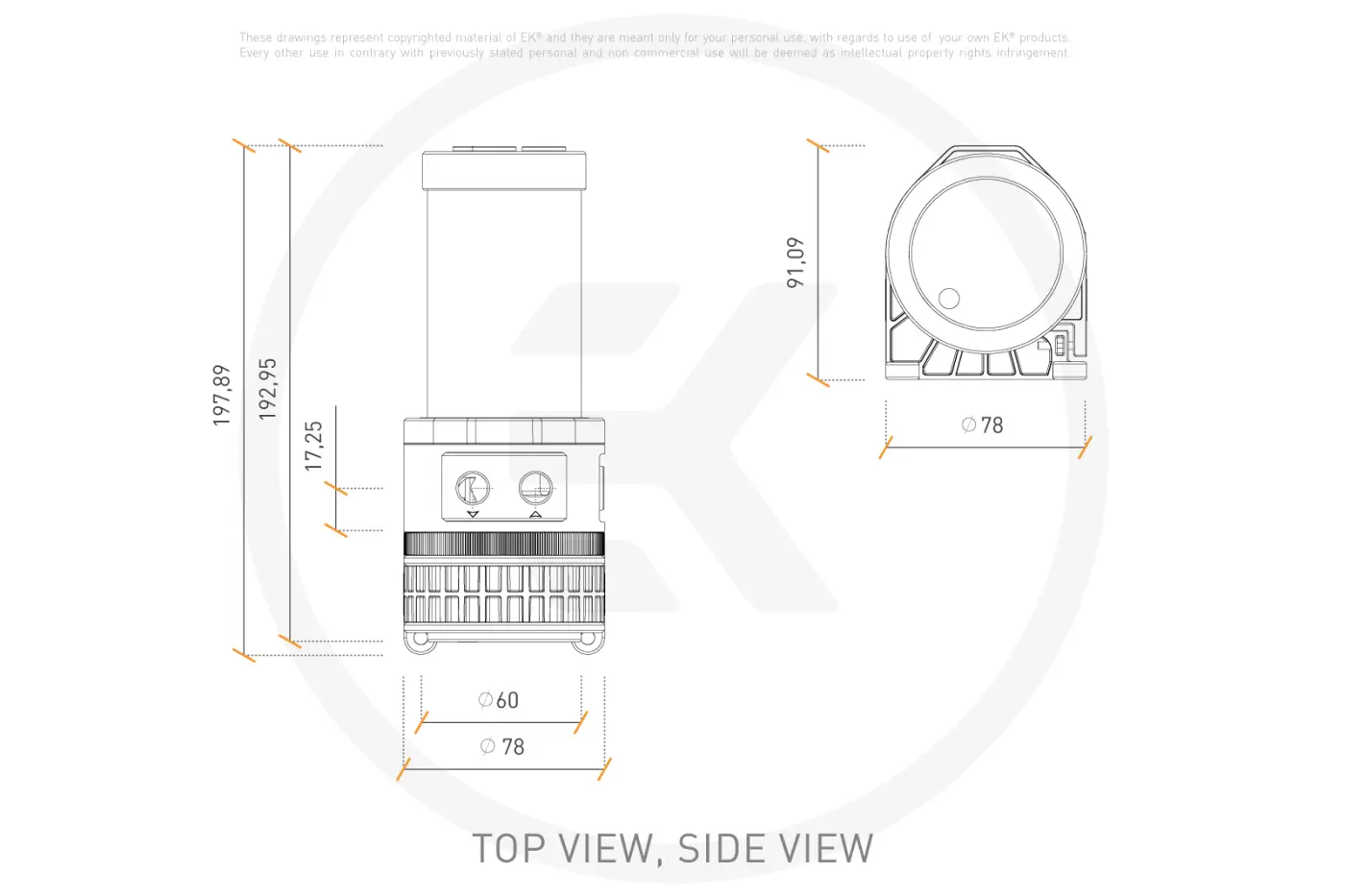 Купить Помпа EKWB EK-Quantum Kinetic TBE 200 D5 PWM D-RGB - Acetal (3831109818381) - фото 4