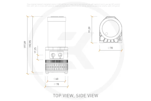 Купить Помпа EKWB EK-Quantum Kinetic TBE 200 D5 PWM D-RGB - Acetal (3831109818381) - фото 4