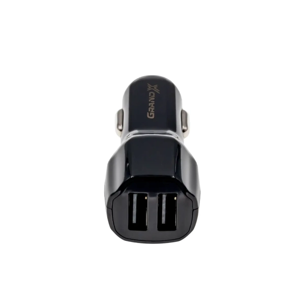 Купить Автомобильное зарядное устройство Grand-X 3,4A, 12-24V, Black 2USB 5V/3.4A (CH-28) - фото 1