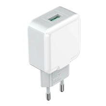 Купить Зарядное устройство Grand-X USB 5V 2,1A White с защитой от перегрузок +  cable USB -> micro USB, Cu (CH-03UMW) - фото 2