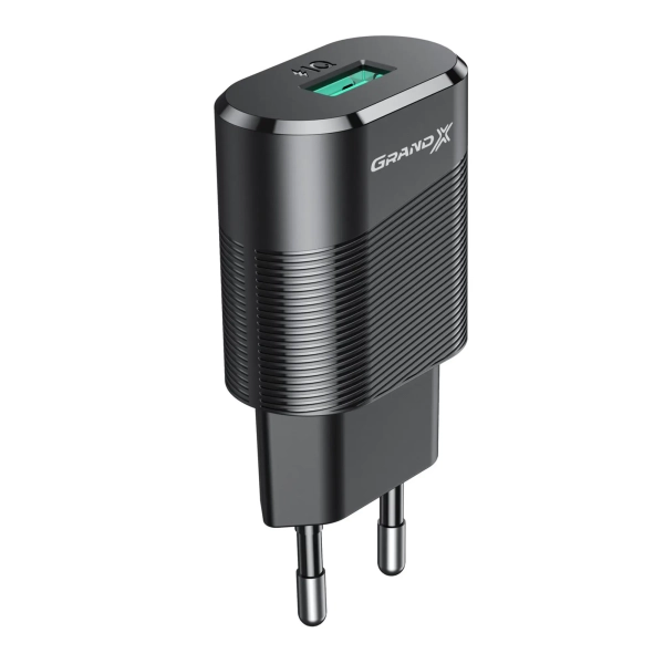 Купити Зарядний пристрій Grand-X USB 5V 2,1A з кабелем micro-USB (CH-17U) - фото 1