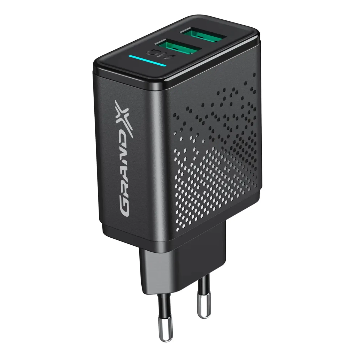 Купити Зарядний пристрій Grand-X 2USB 5V 3,1A з захистом від перенавантаження (CH-60) - фото 1