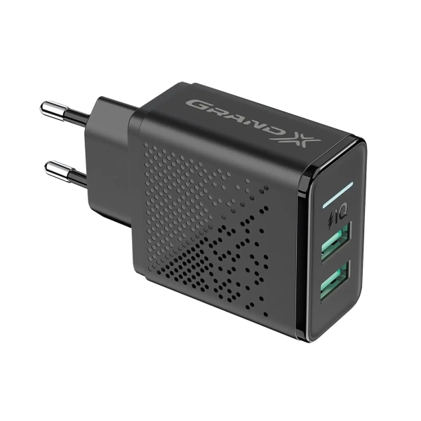 Купити Зарядний пристрій Grand-X 2USB 5V 3,1A з захистом від перенавантаження (CH-60) - фото 3