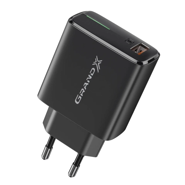 Купить Зарядное устройство Grand-X Quick Charge QC3.0 + USB-micro USB 2,1A, 1m, Black (CH-550BM) - фото 6