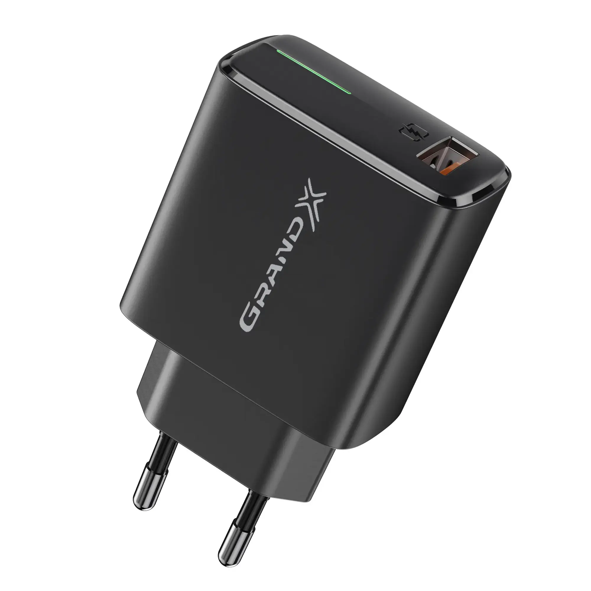 Купить Зарядное устройство Grand-X Quick Charge QC3.0 + USB-micro USB 2,1A, 1m, Black (CH-550BM) - фото 6