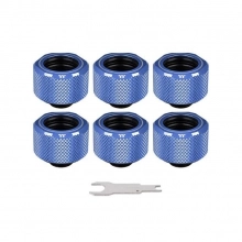 Купить Фитинг Thermaltake Pacific C-PRO G1/4 PETG Tube 16mm OD Compression - Blue (6-Pack) (CL-W210-CU00BU-B) - фото 4