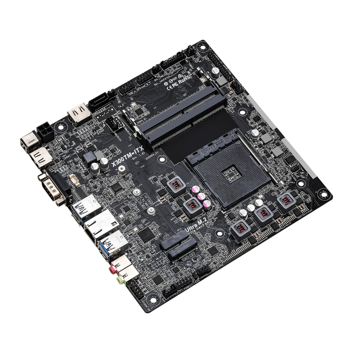 Купить Материнская плата ASRock X300TM-ITX  (sAM4/X300/DDR4/miniATX) - фото 1