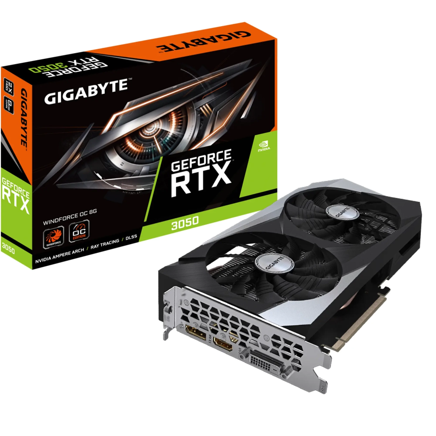 Купить Видеокарта GIGABYTE GeForce RTX 3050 WINDFORCE OC 8G - фото 6