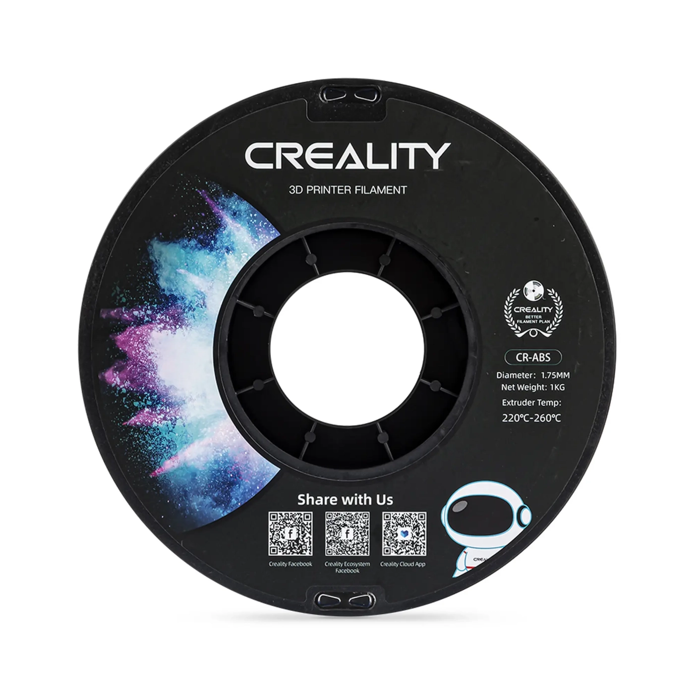 Купить ABS Filament (пластик) для 3D принтера CREALITY 1кг, 1.75мм, синий - фото 3