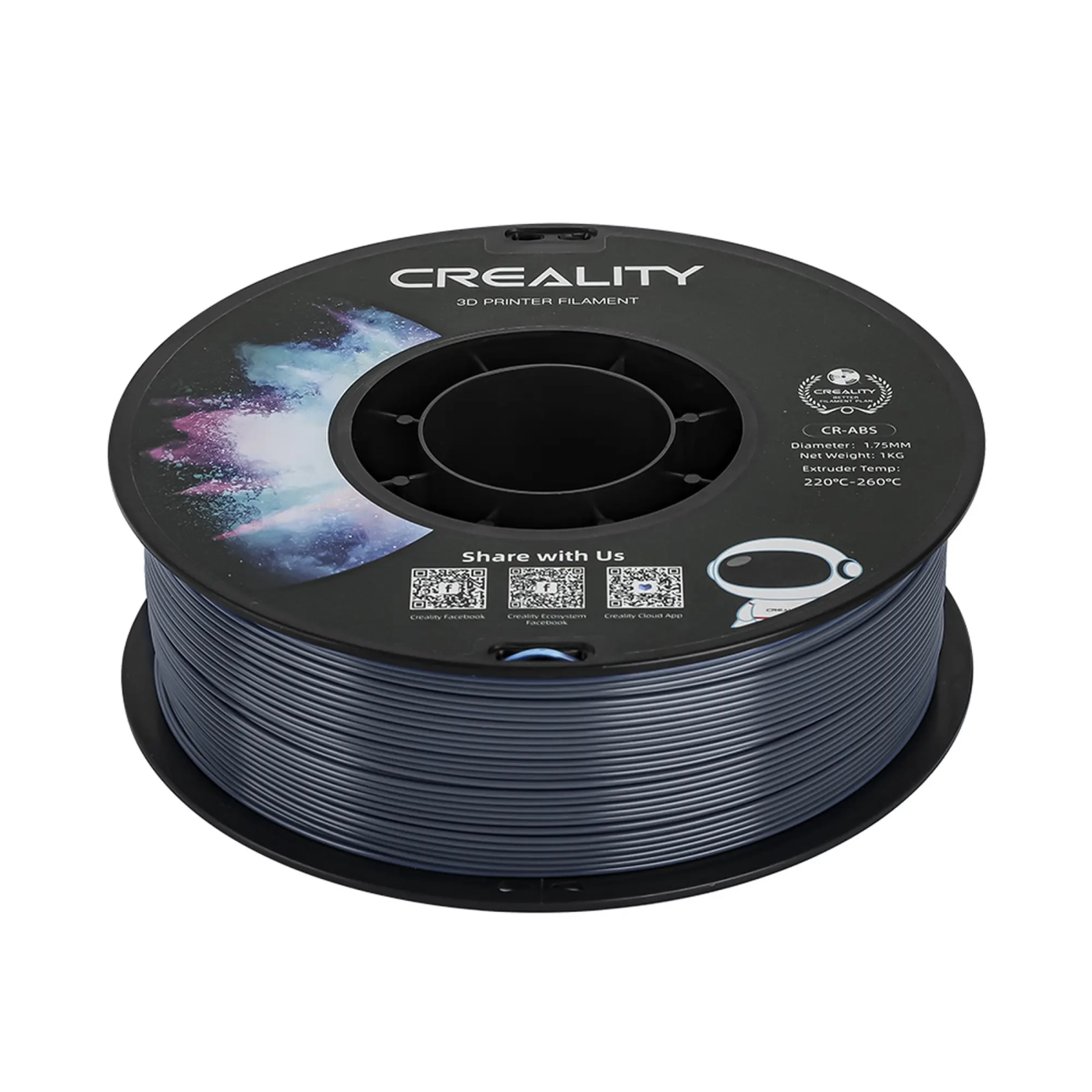 Купить ABS Filament (пластик) для 3D принтера CREALITY 1кг, 1.75мм, серый - фото 4