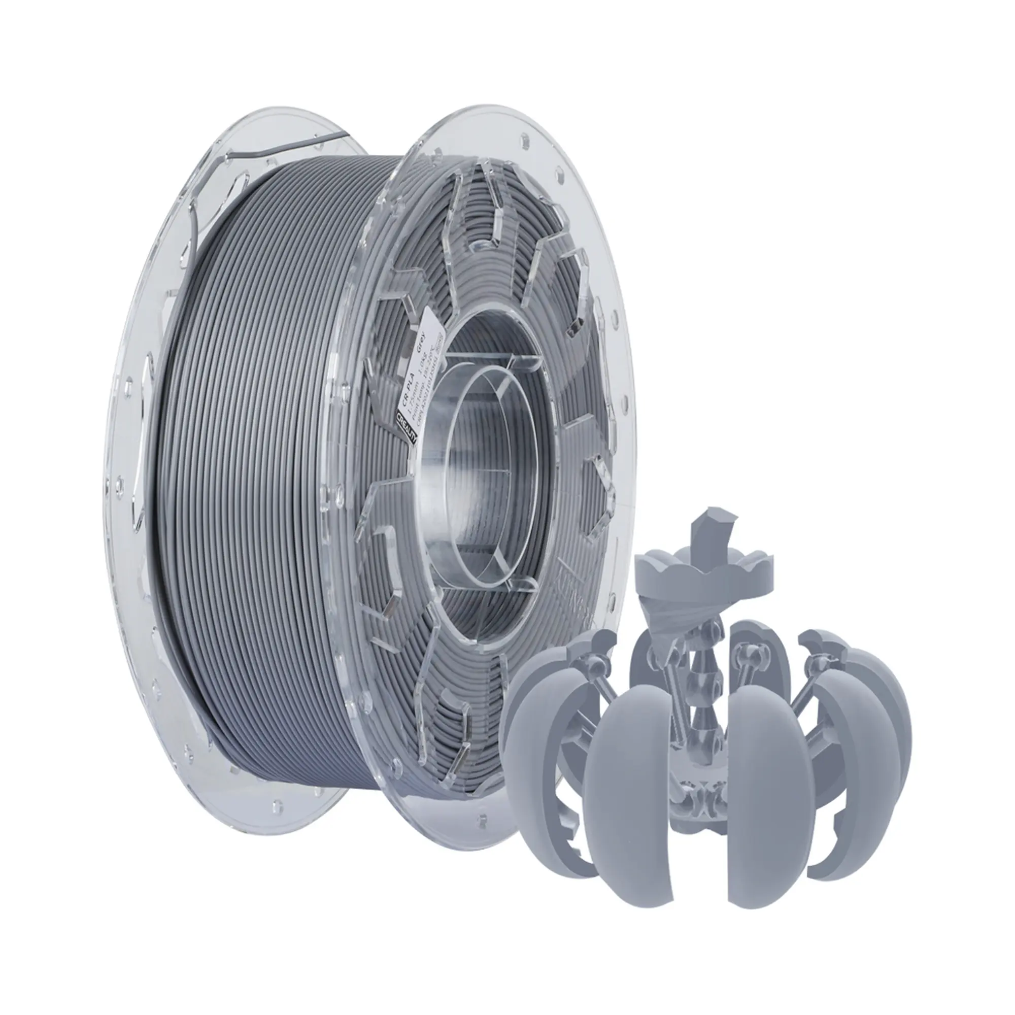 Купить PLA Filament (пластик) для 3D принтера CREALITY 1кг, 1.75мм, серый - фото 1
