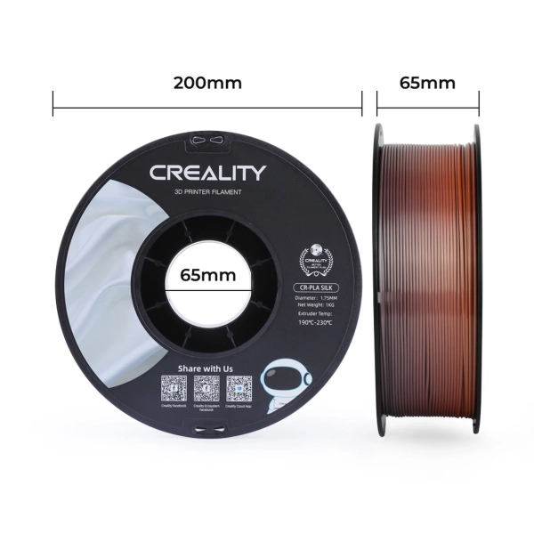 Купить PLA Filament (пластик) для 3D принтера CREALITY шелковый блеск 1кг, 1.75мм, радужный - фото 7