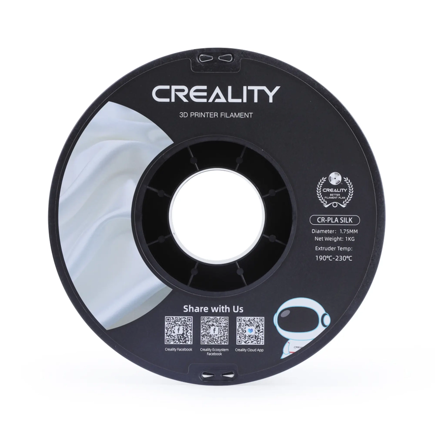 Купить PLA Filament (пластик) для 3D принтера CREALITY шелковый блеск 1кг, 1.75мм, фиолетовый - фото 3