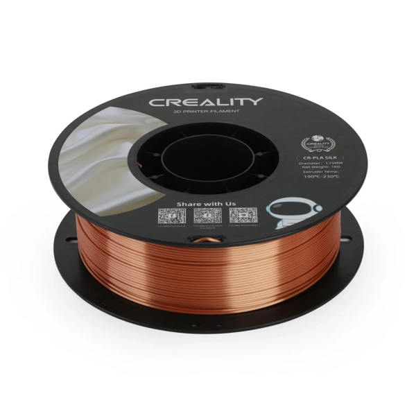 Купити PLA Filament (пластик) для 3D принтера CREALITY шовковий блиск 1кг, 1.75мм, червона мідь - фото 4