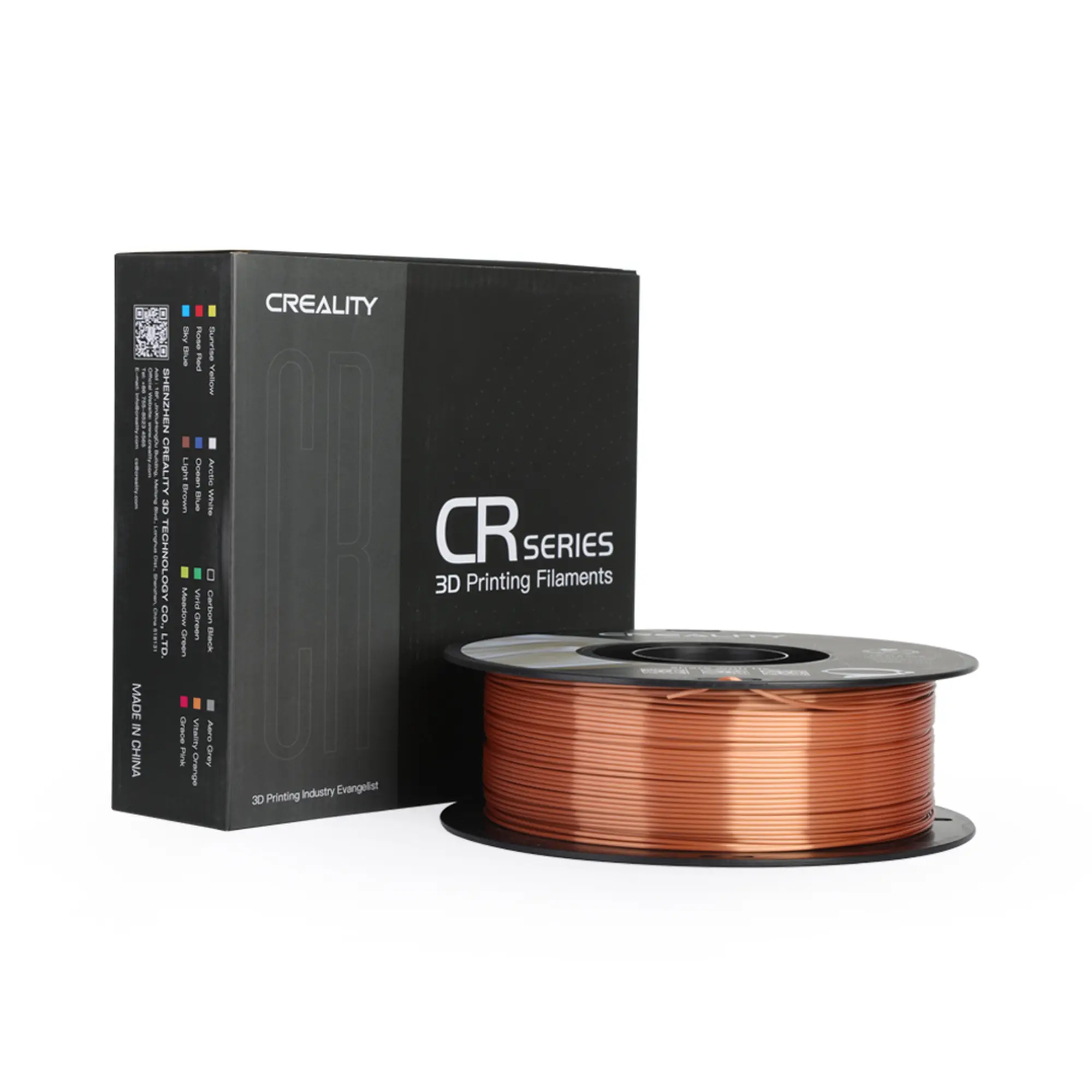 Купити PLA Filament (пластик) для 3D принтера CREALITY шовковий блиск 1кг, 1.75мм, червона мідь - фото 6