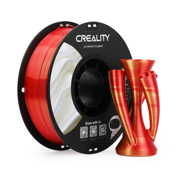Купить PLA Filament (пластик) для 3D принтера CREALITY шелковый блеск 1кг, 1.75мм, красное золото - фото 2