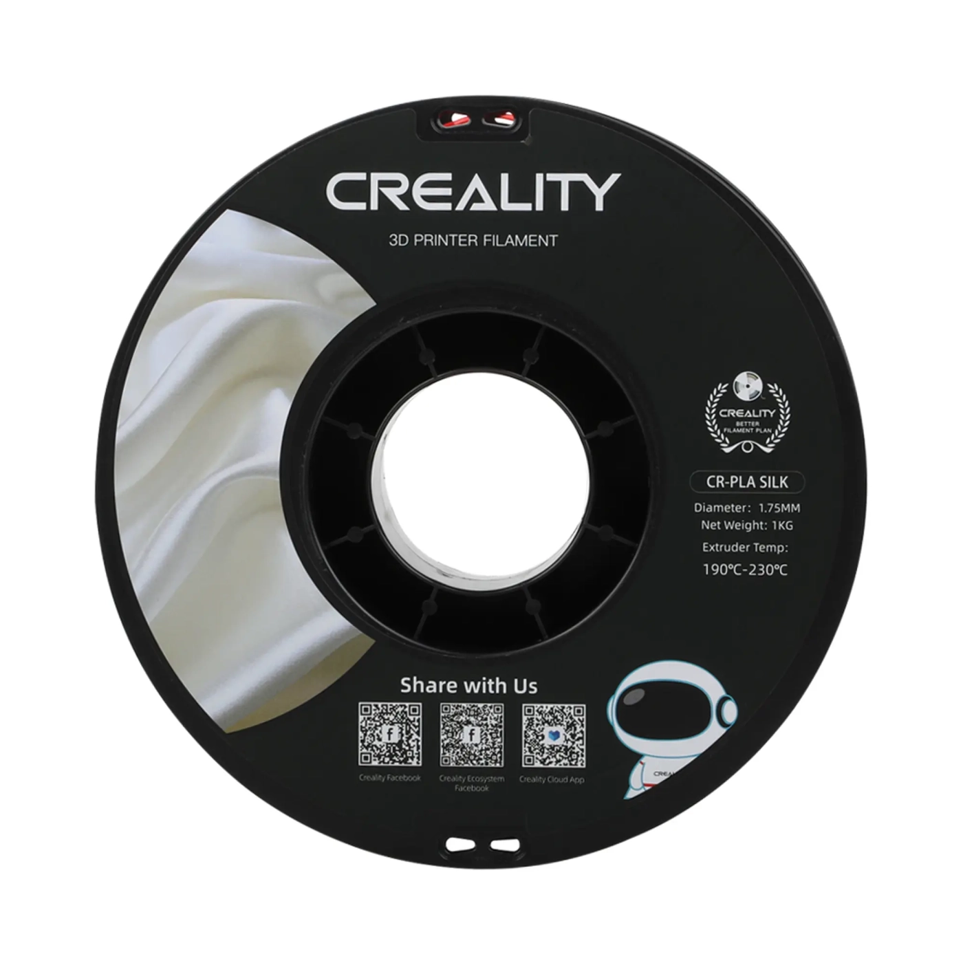 Купить PLA Filament (пластик) для 3D принтера CREALITY шелковый блеск 1кг, 1.75мм, красное золото - фото 3