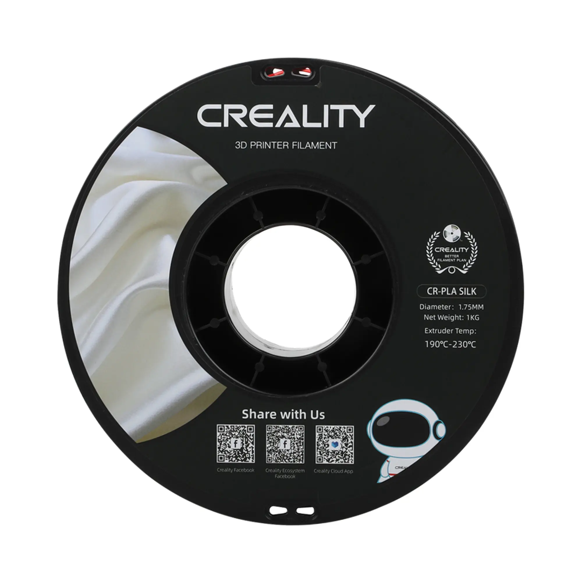Купить PLA Filament (пластик) для 3D принтера CREALITY шелковый блеск 1кг, 1.75мм, красное золото - фото 3