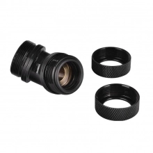 Купить Фитинг Thermaltake Pacific PETG Tube 45-Degree Dual Compression 16mm OD - Black (CL-W098-CA00BL-A) - фото 2