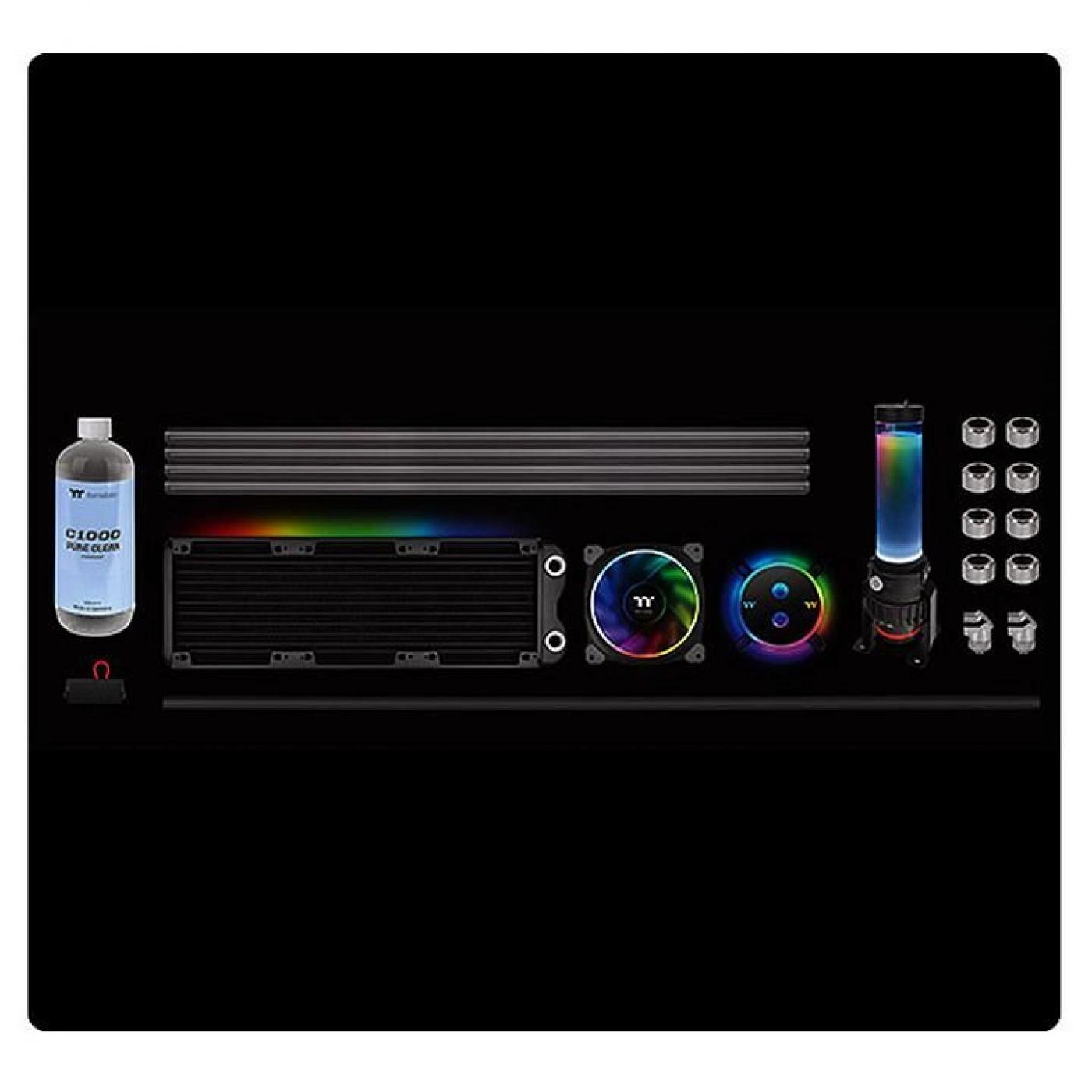 Купить Набор для сборки Система охлаждения Thermaltake Pacific M360 Plus D5 Hard Tube Water Cooling Kit (CL-W218-CU00SW-A) - фото 1