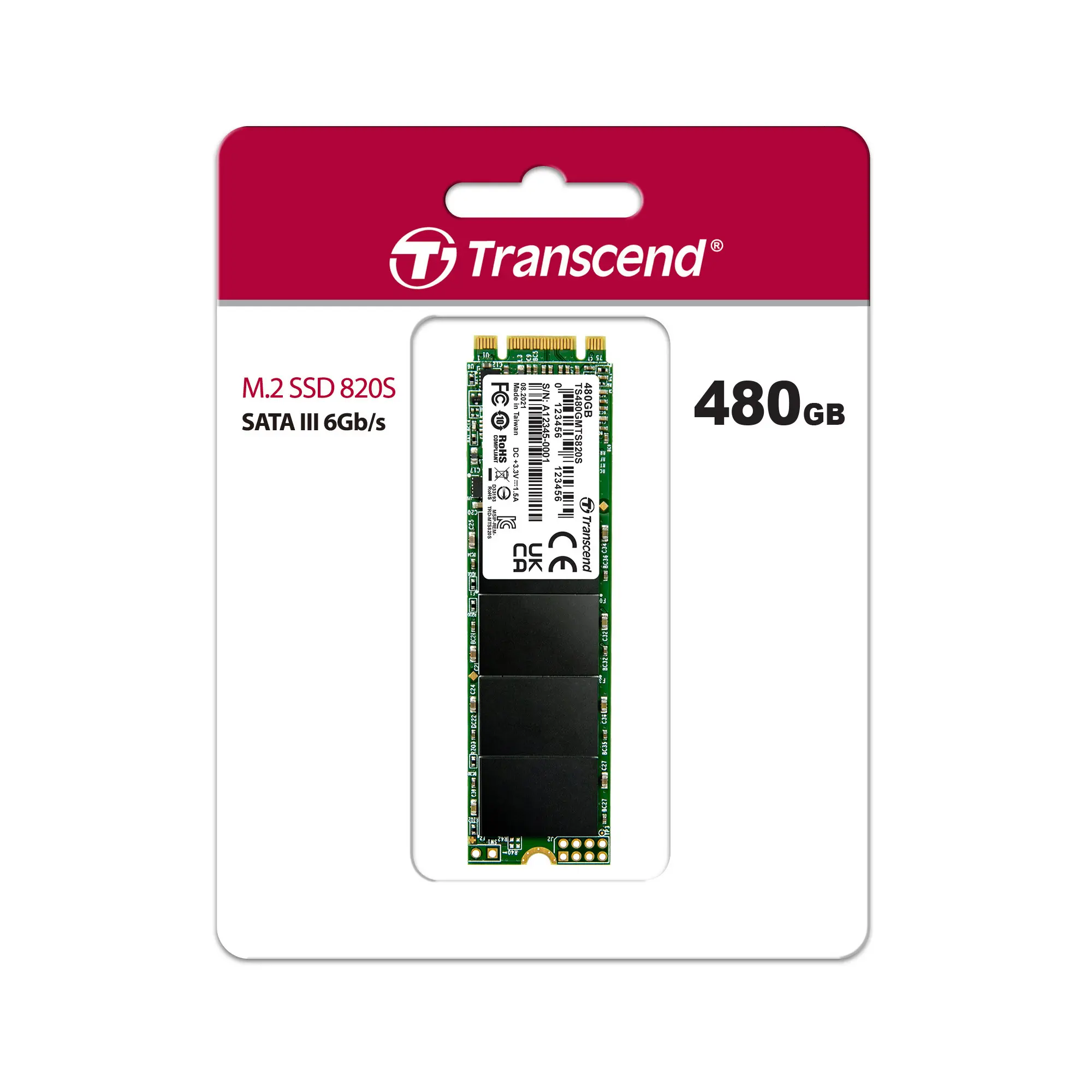 Купить SSD Transcend MTS820S M.2 480 ГБ (TS480GMTS820S) - фото 2