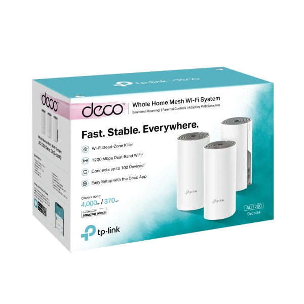 Купити MESH система TP-Link Deco E4 (3-pack) - фото 5