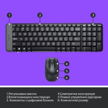 Купить Комплект беспроводной Logitech MK220 UA - фото 6