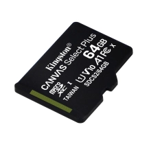 Купити Карта пам'яті Kingston Canvas Select Plus 64GB microSDHC Class 10 UHS-I V10 A1 - фото 2