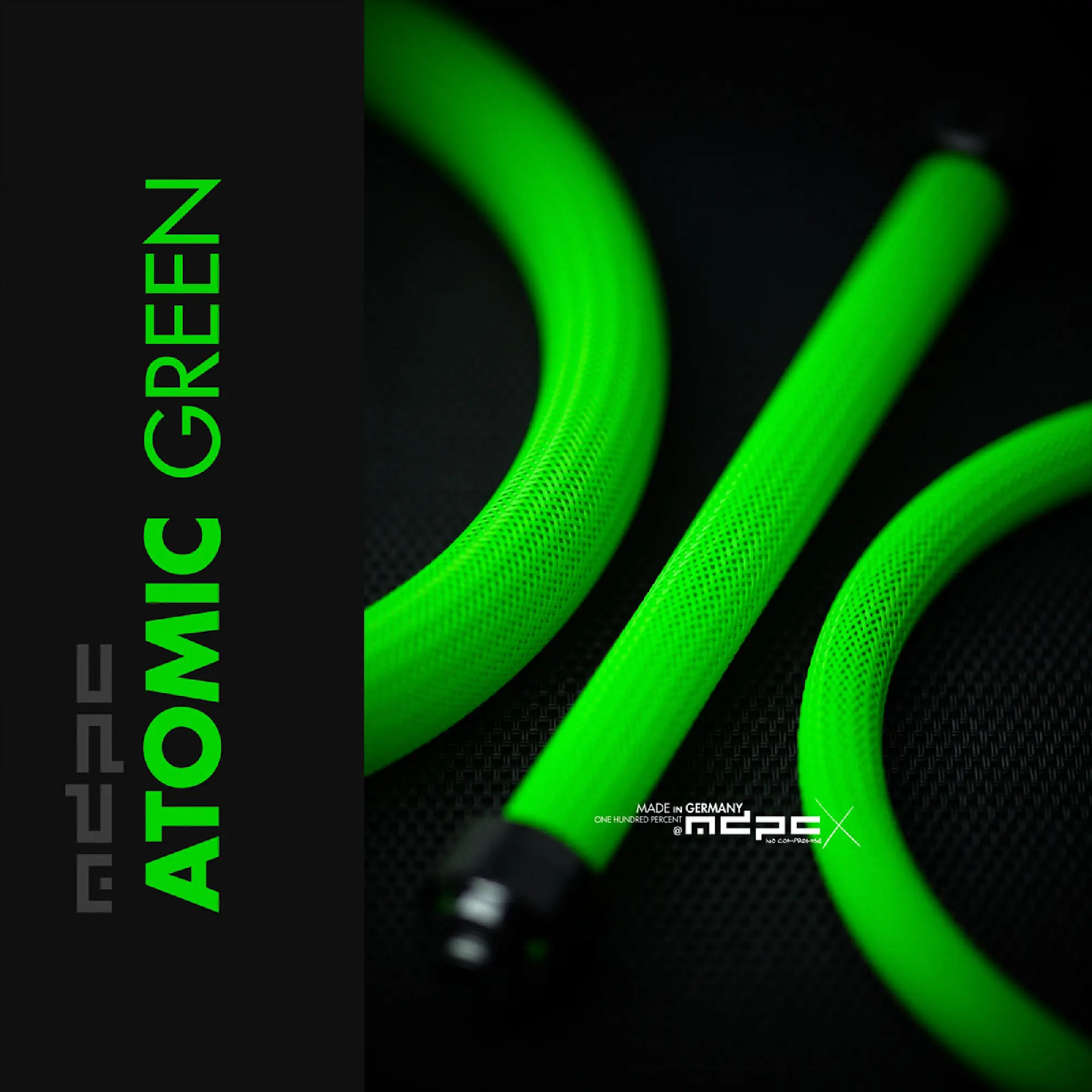 Купить Оплетка MDPC-X для кабелей и трубок Atomic-Green Cable Sleeve BIG 1m - фото 1