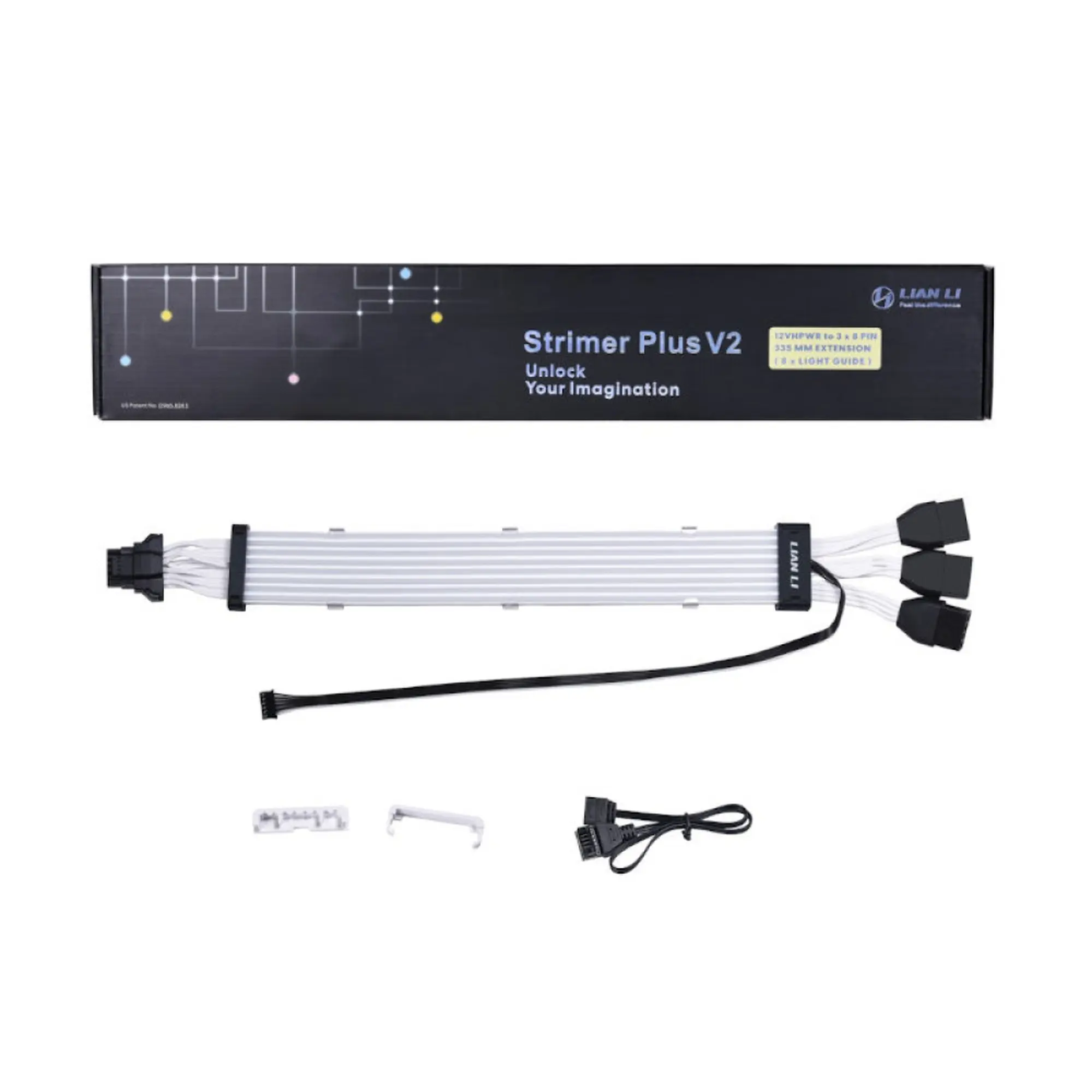 Купить Кабель для ПК LIAN LI Strimer plus V2 (12+4pin to 3x8pin) Extension cable - фото 2