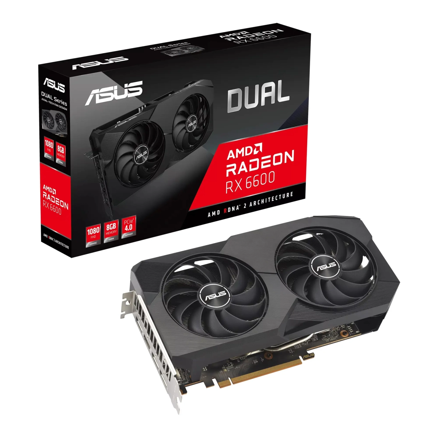 Купить Видеокарта ASUS Radeon DUAL RX6600 8G V2 - фото 7