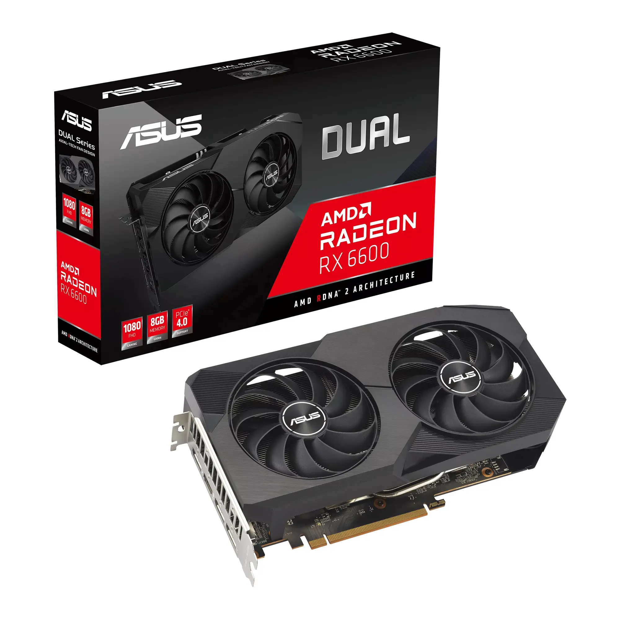 Купить Видеокарта ASUS Radeon DUAL RX6600 8G V2 - фото 7