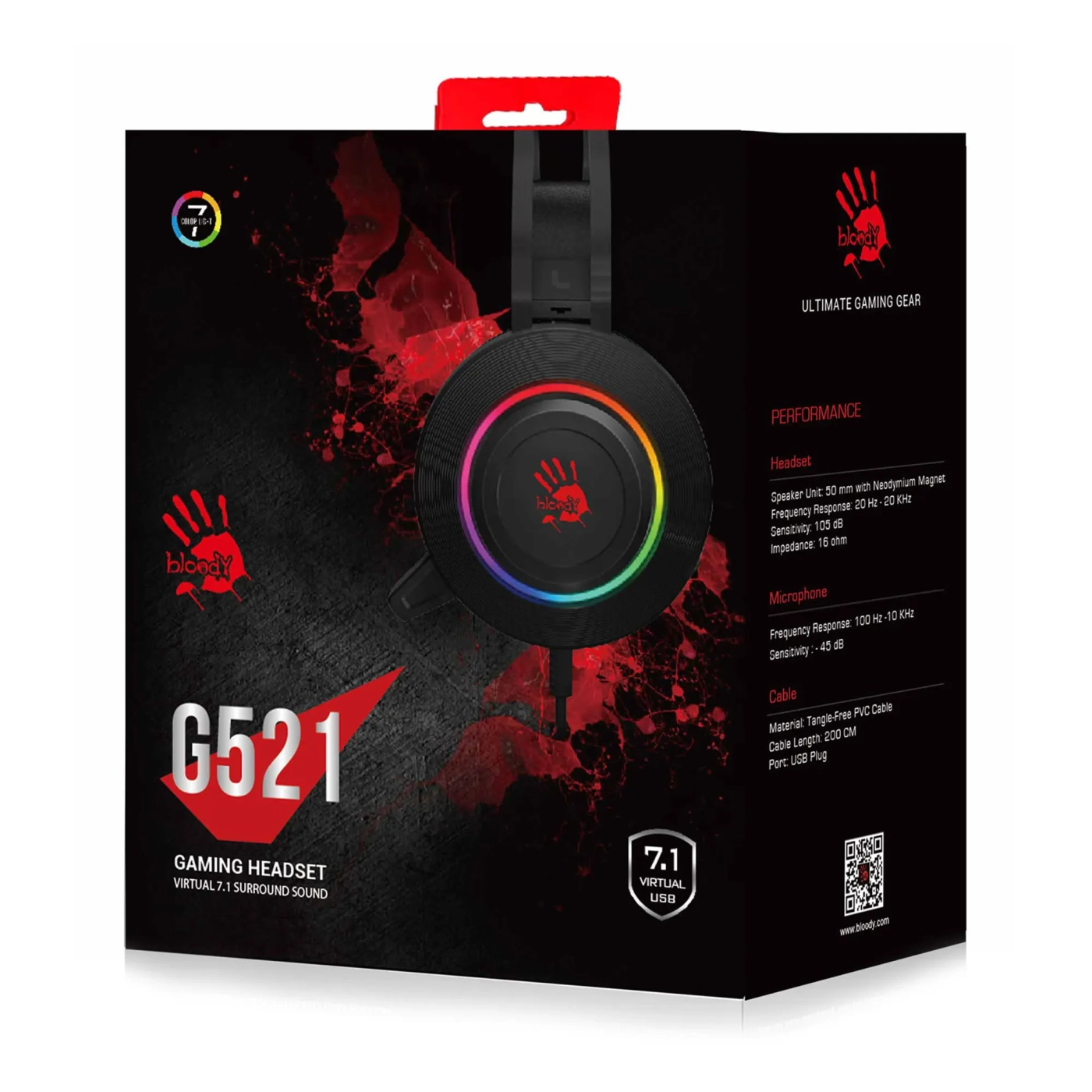 Купить Наушники A4Tech Bloody G521 Black - фото 4
