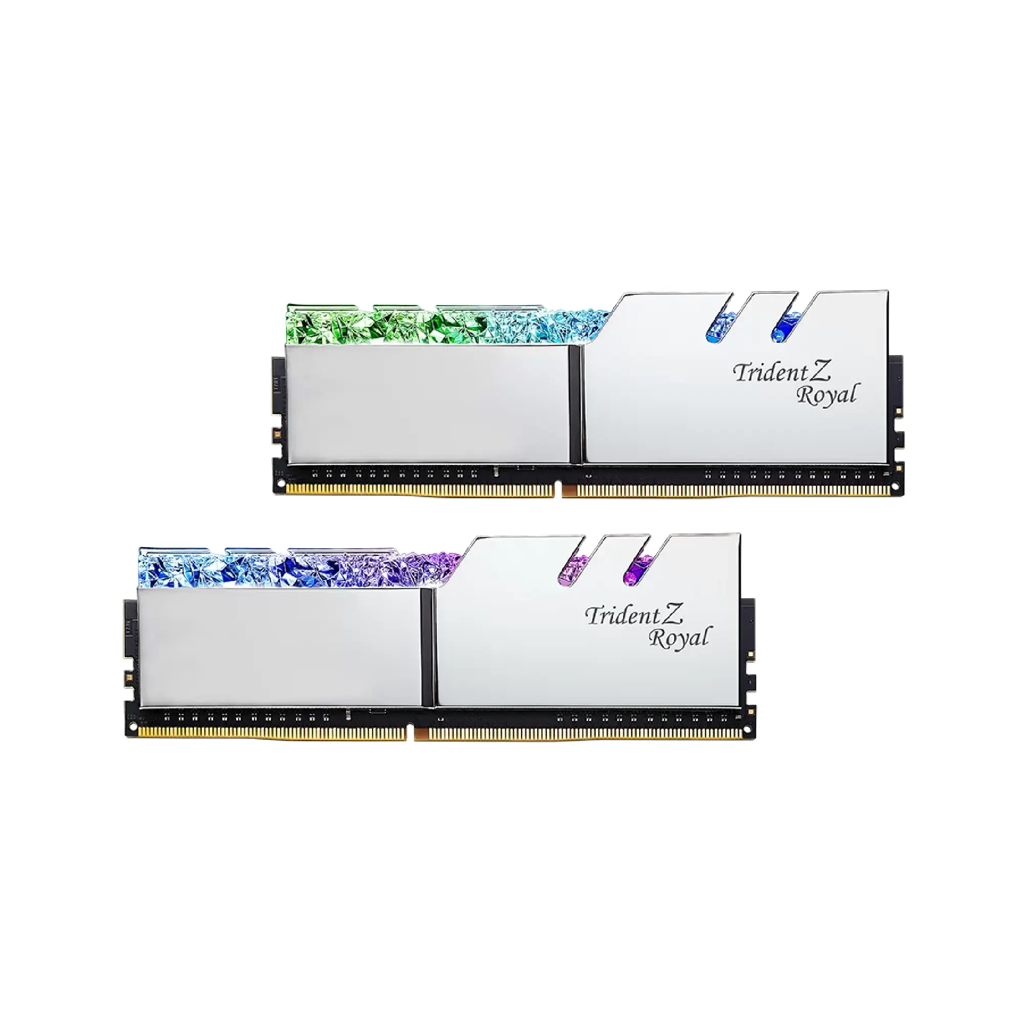 Купить Модуль памяти G.Skill Trident Z Royal Silver DDR4-3600 64GB (2x32GB) CL18-22-22-42 1.35V - фото 2