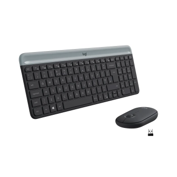 Купити Комплект клавіатура та мишка Logitech MK470 Slim Wireless UA Graphite - фото 1