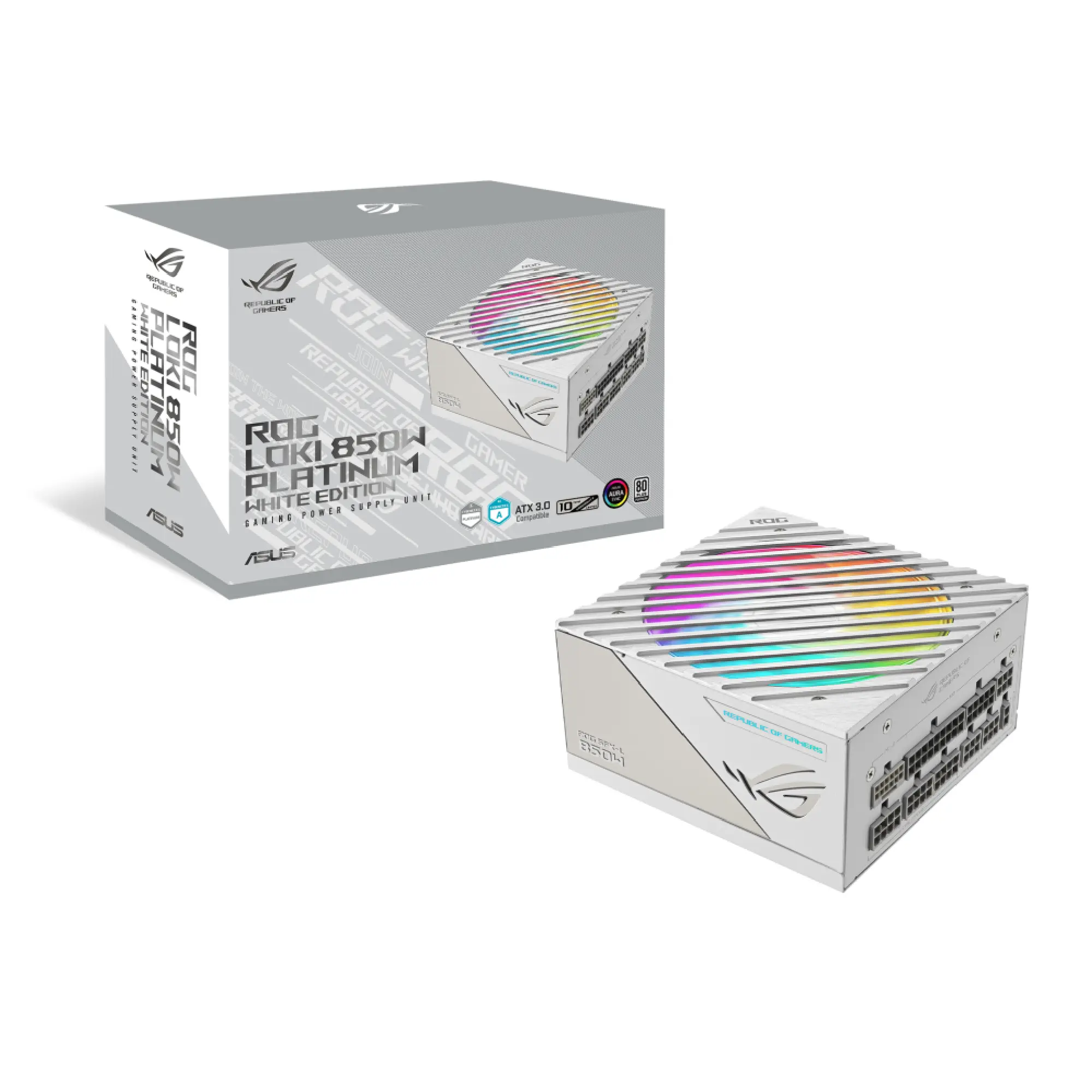 Купити Блок живлення ASUS ROG LOKI SFX-L 850W Platinum White Edition - фото 12
