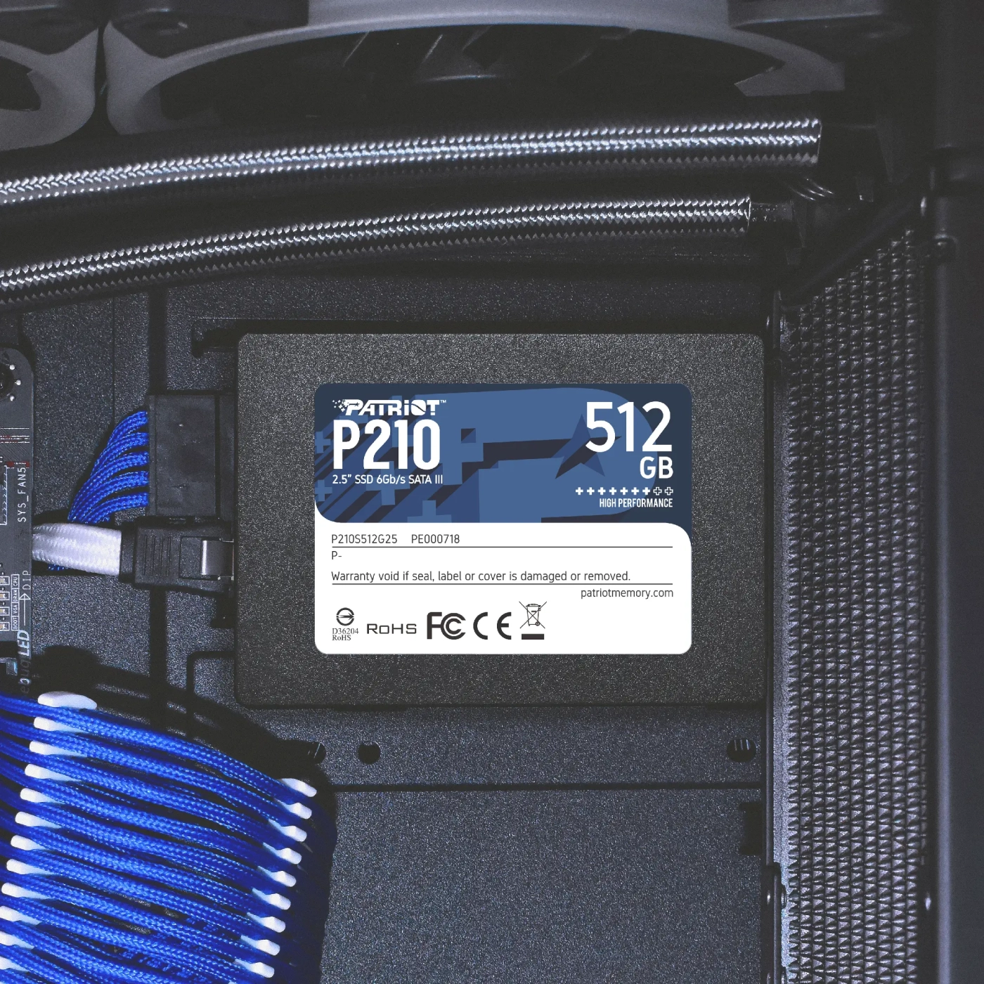 Купить SSD PATRIOT P210 512GB 2.5" SATAIII TLC - фото 4